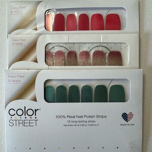 Colorstreet Nail Strips Bundle of 3